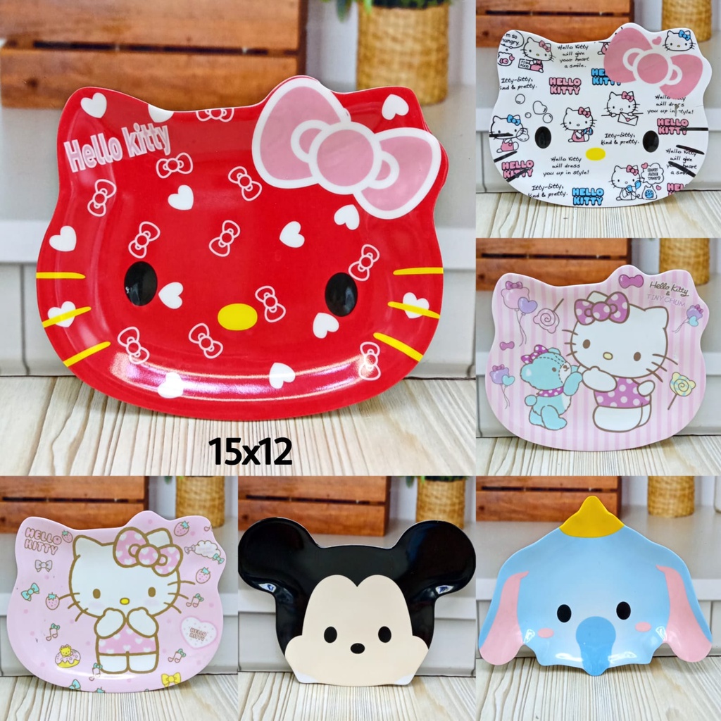 PIRING LEPEK MELAMIN KECIL HELLO KITTY