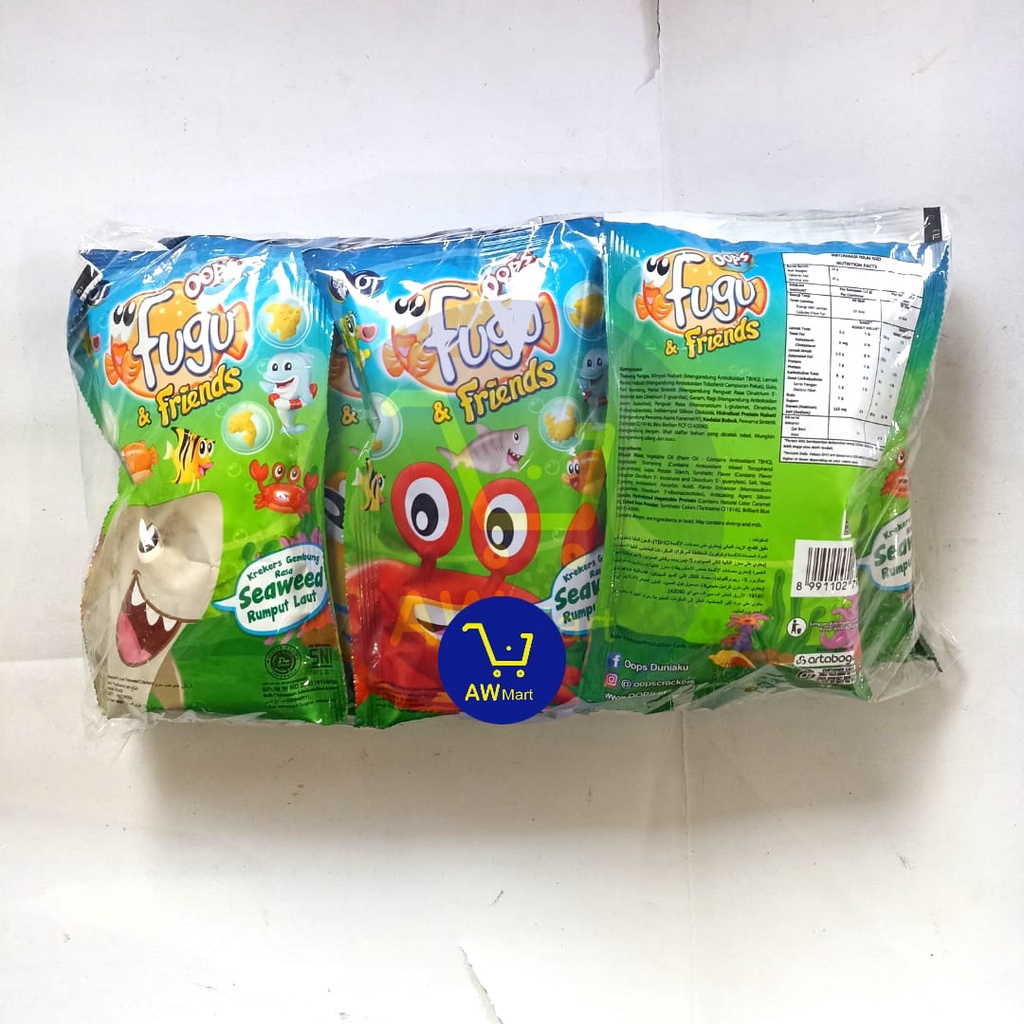 FUGU PER PAX ISI ( 1O PCS X 12 GRAM ) - CIKI SNACK CRACKERS