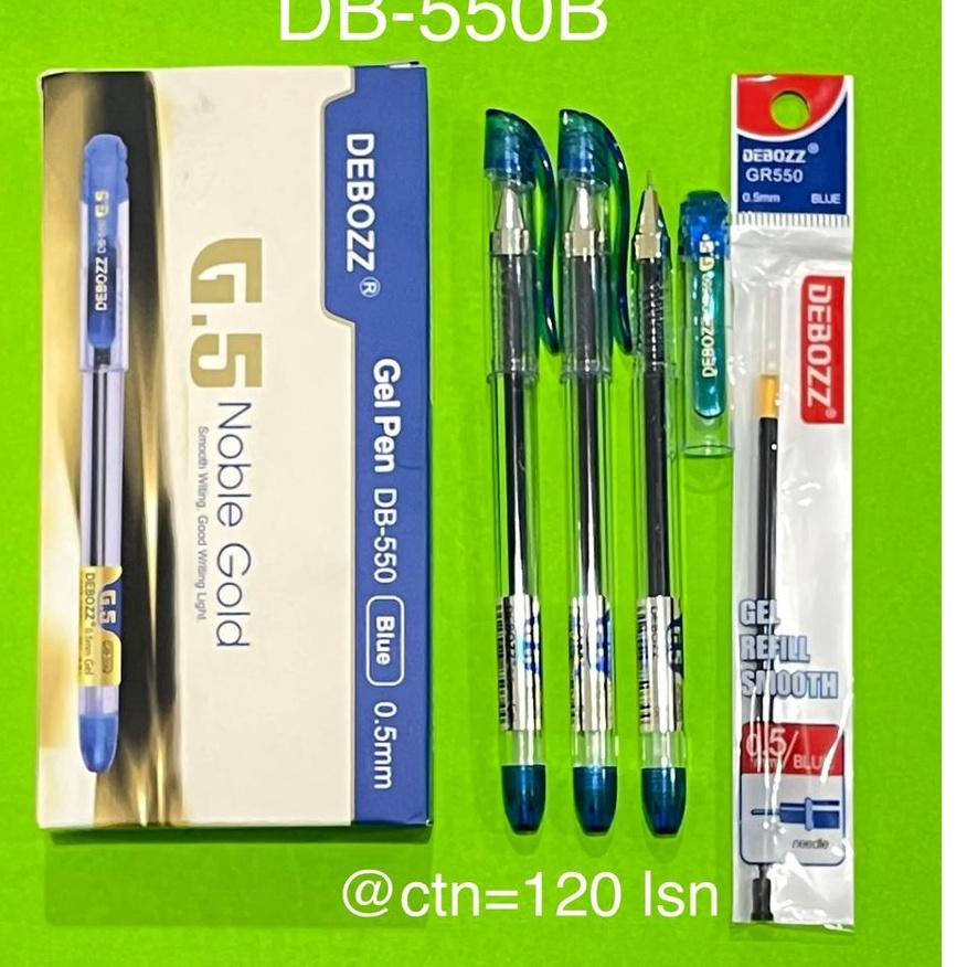 

w3W7i--1 Lusin/ 12 Pcs/ Bolpen Pulpen/ Pena Gel Debozz DB-530 550/ 1 Box Isi 24 Refill/ Isi Ulang GR 530 GR530 0.7