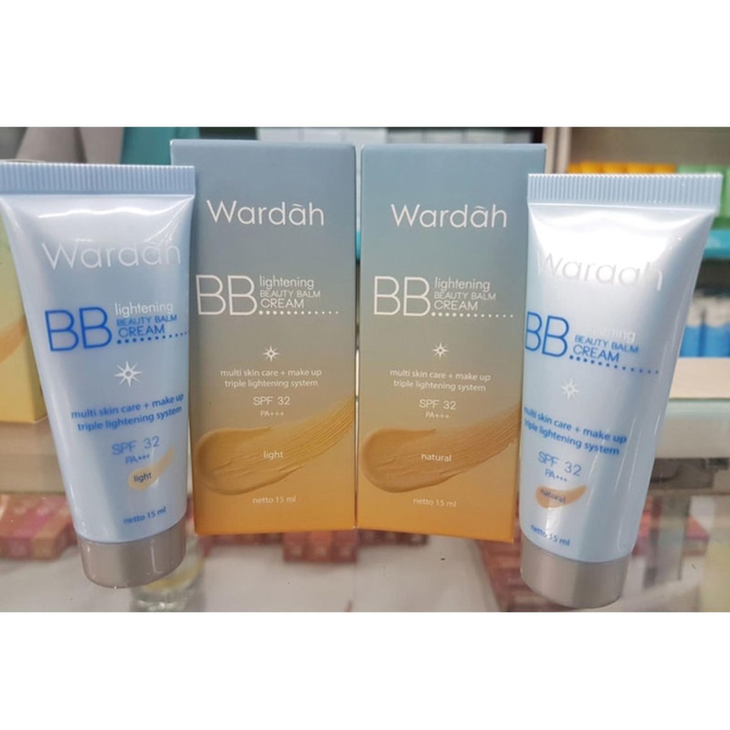 Wardah BB cream SPF 32 15ml (Light/Natural)