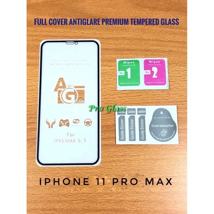 Iphone 11/ Iphone 11 PRO/Iphone 11 PRO MAX  FULL COVER ANTI GLARE / DOFF Premium Tempered Glass