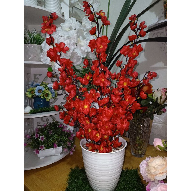 Bunga Sakura Hiasan Meja Pengantin Imlek Dekorasi