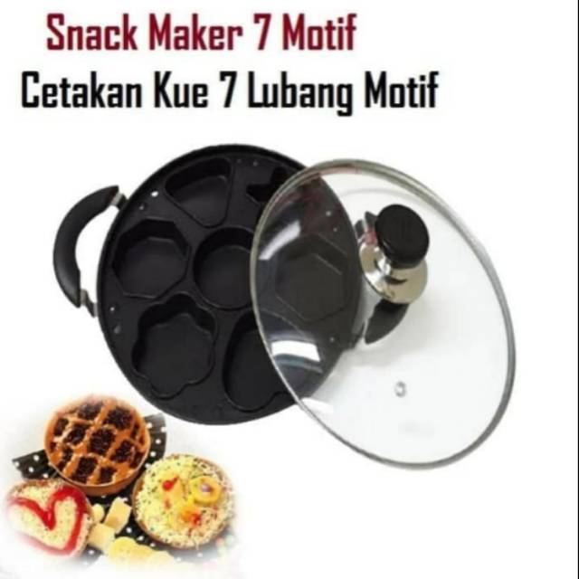 Cetakan kue 7 Lobang dan 12 Lobang Suggo Martabak Mini Dorayaki Kue Cubit Motif Lucu