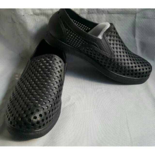 Sepatu pria cowo karet pantofel resmi formal semiformal