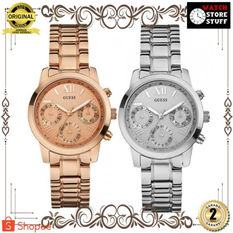 JAM TANGAN PRIA WANITA | RANTAI | KULIT | KARET | MURAH | Wanita gu3ss W0448L1 W0448L3 ORIGINAL