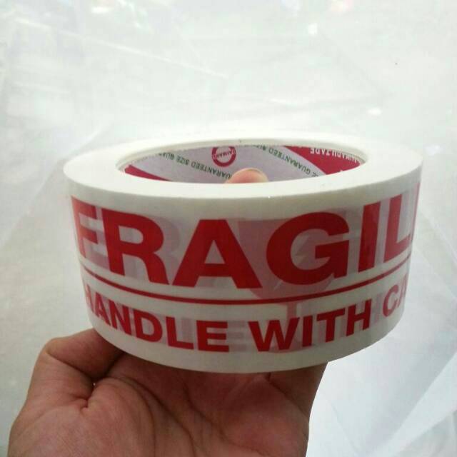 

Isolasi selotip fragile handle with care