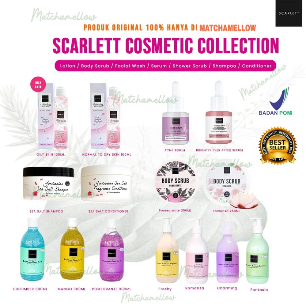 MATCHA SCARLETT WHITENING SERIES 100%  - SCARLET BY FELICYA ANGELISTA