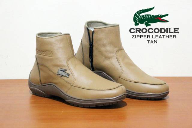 SEPATU BOOTS FORMAL KEREN PRIA COWOK KULIT ASLI RESLETING ZIPPER KERJA KANTOR DINAS RESMI BIKERS