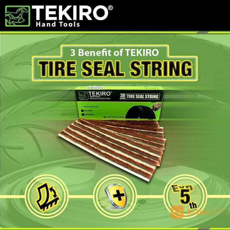 Tekiro 30pc Karet Tubeless Lem Cacing Tambal Ban Berkualitas