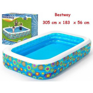  Kolam renang tiup  BESTWAY 305cm jumbo 54009 Shopee Indonesia