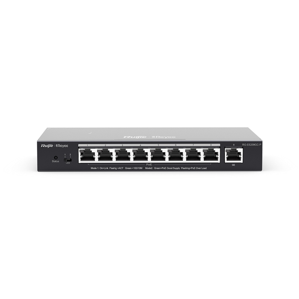 RUIJIE REYEE RG-ES209GC-P 9-Port Gigabit Smart Cloud Managed PoE Switch