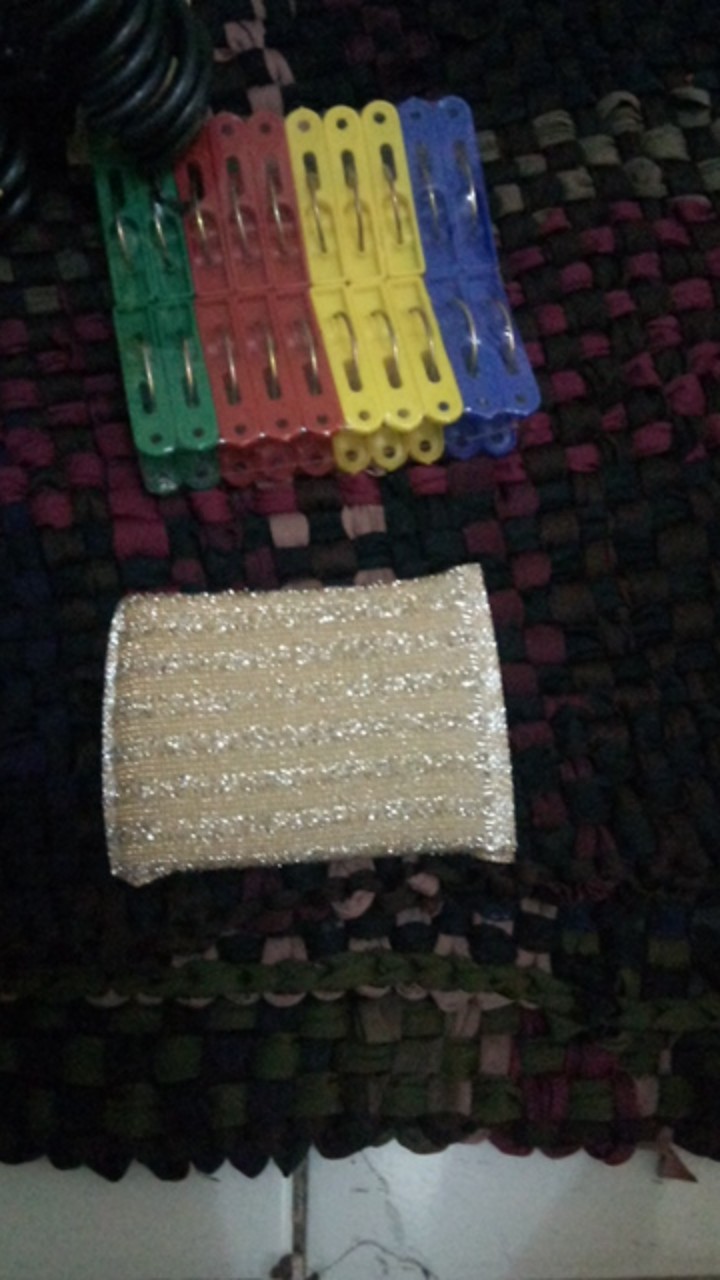 [1kg = 120pcs]sponge Cuci Piring Warna Warni