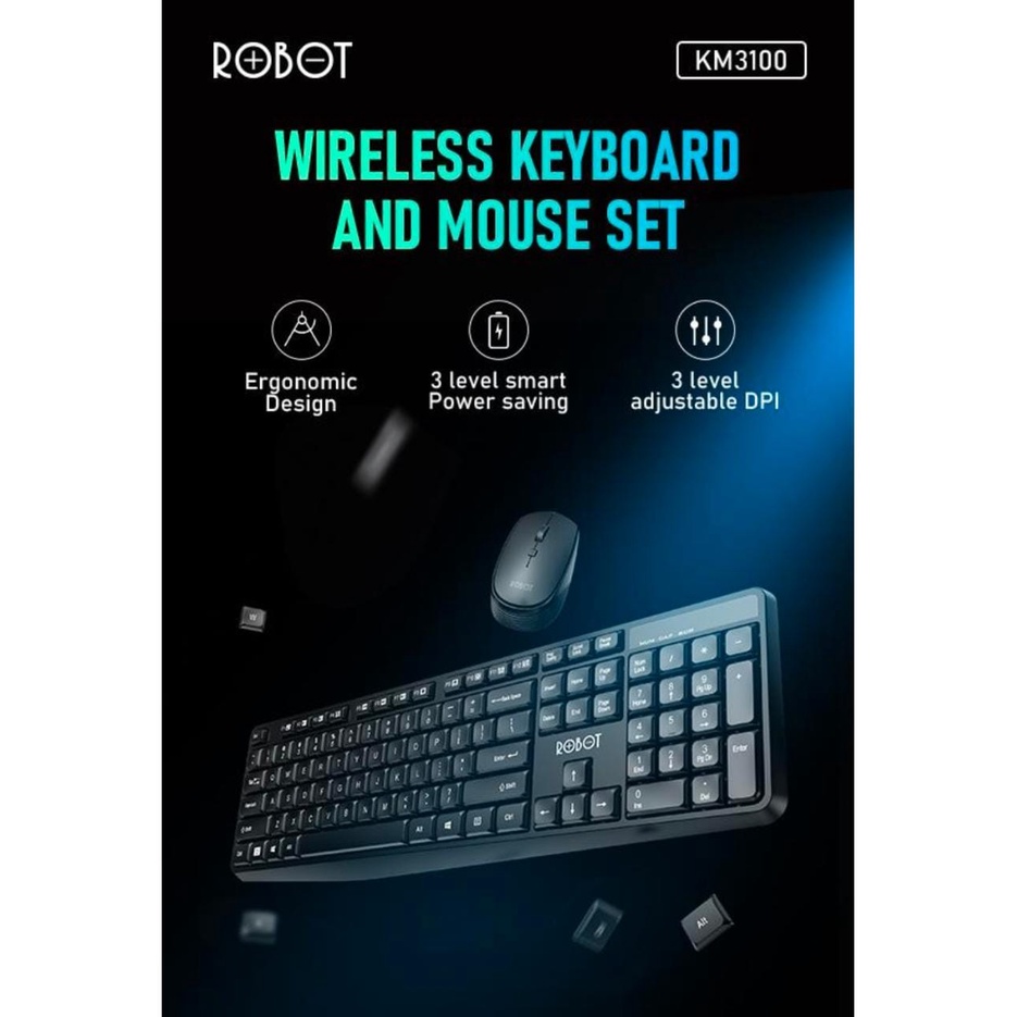 ROBOT KEYBOARD MOUSE WIRELLES KM3100