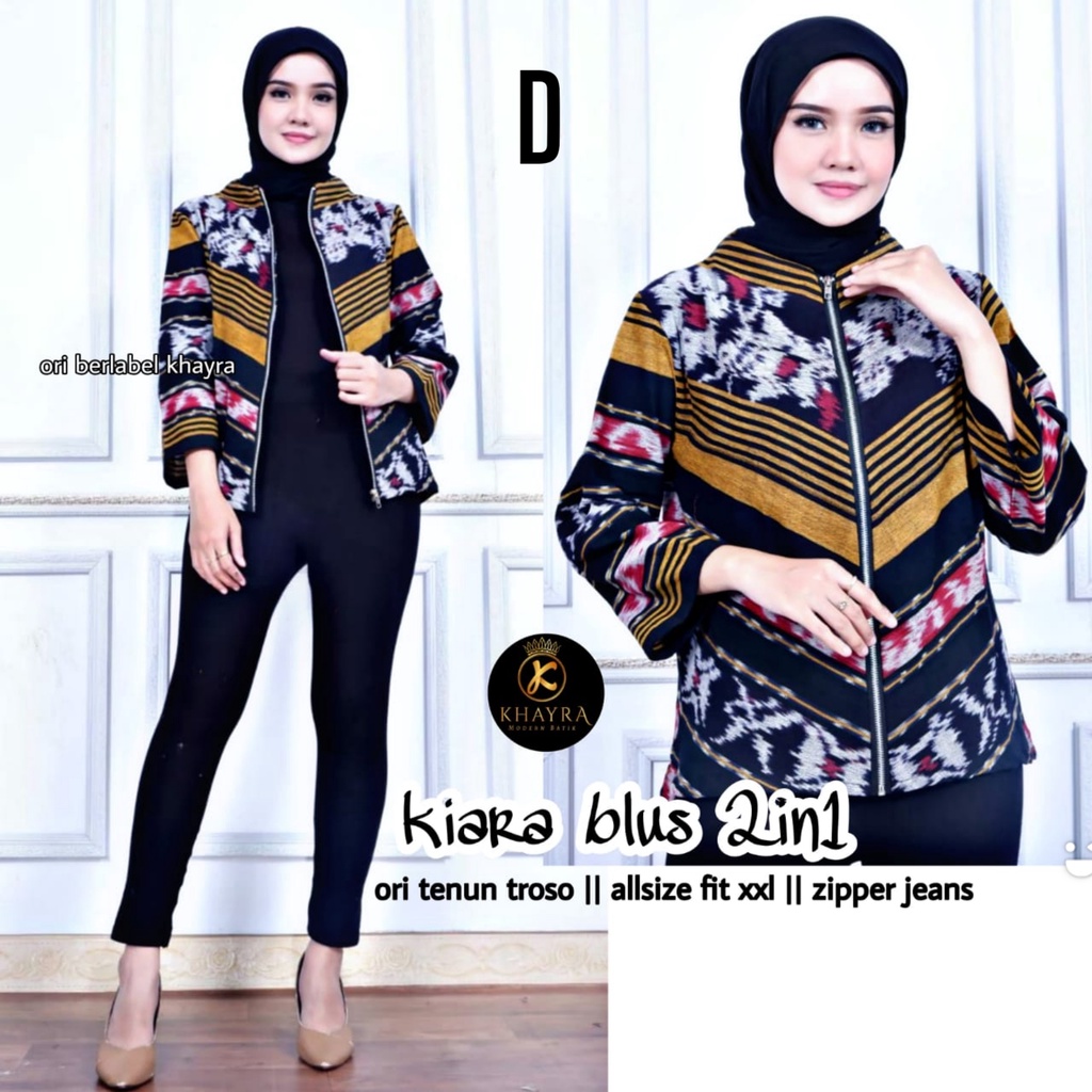 Kiara blus 2 in 1 ori tenun troso