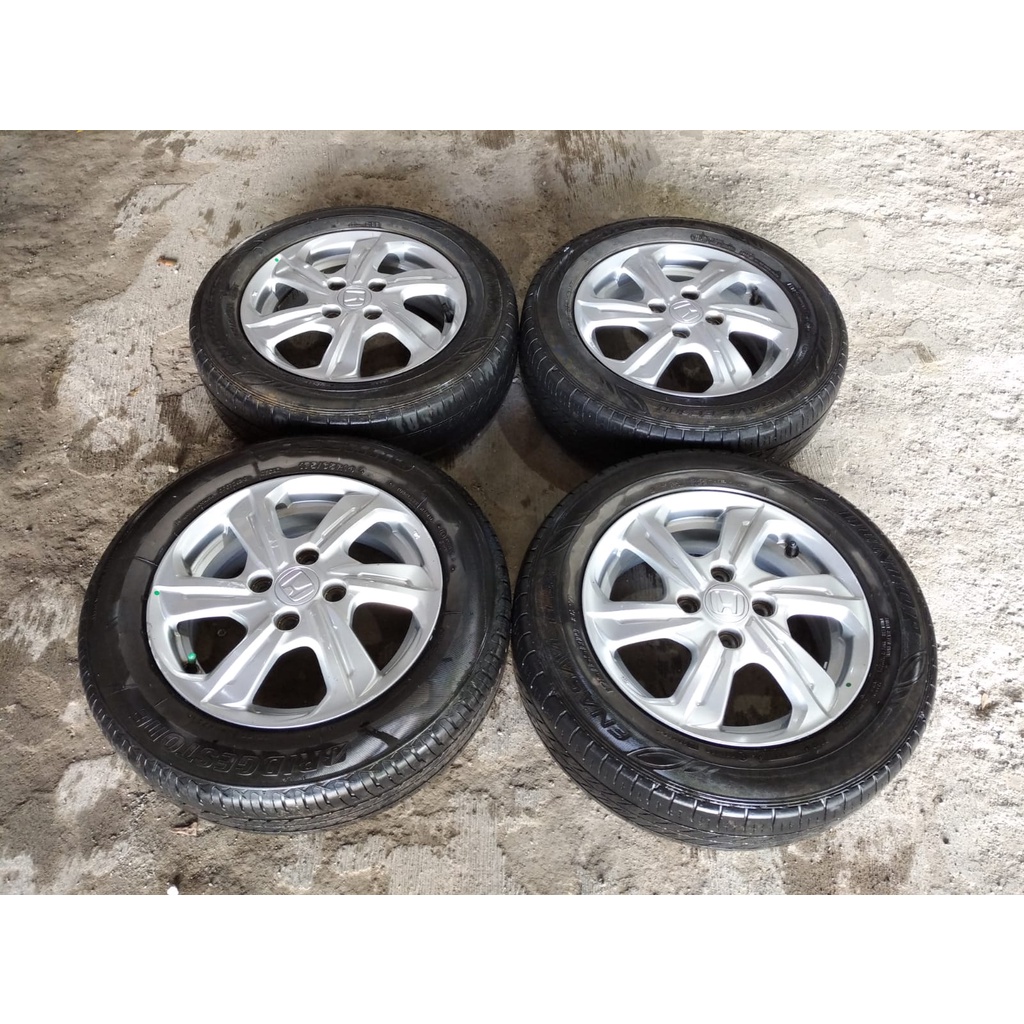 velg pelek mobil std orginal brio e ring 14+ban 175/65/r14 dunlop