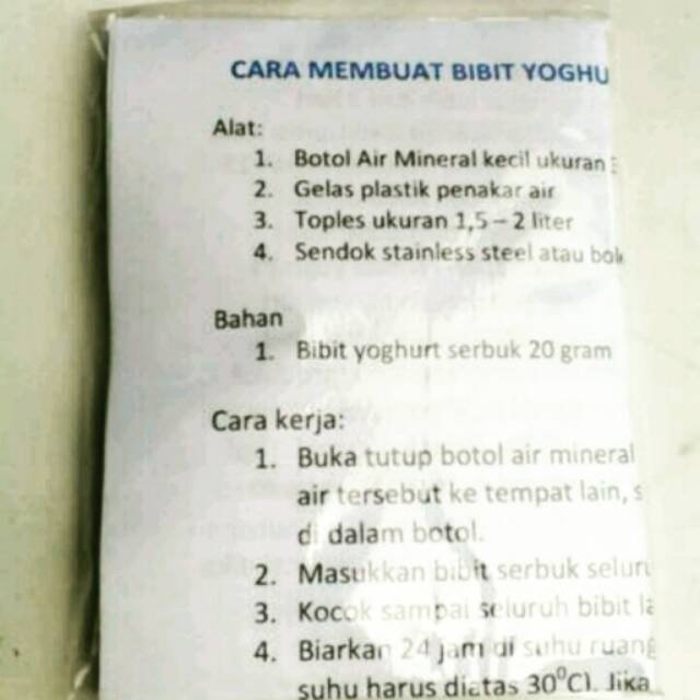 

#bibit Yogurt / Yoghurt Starter / Biang Yogurt