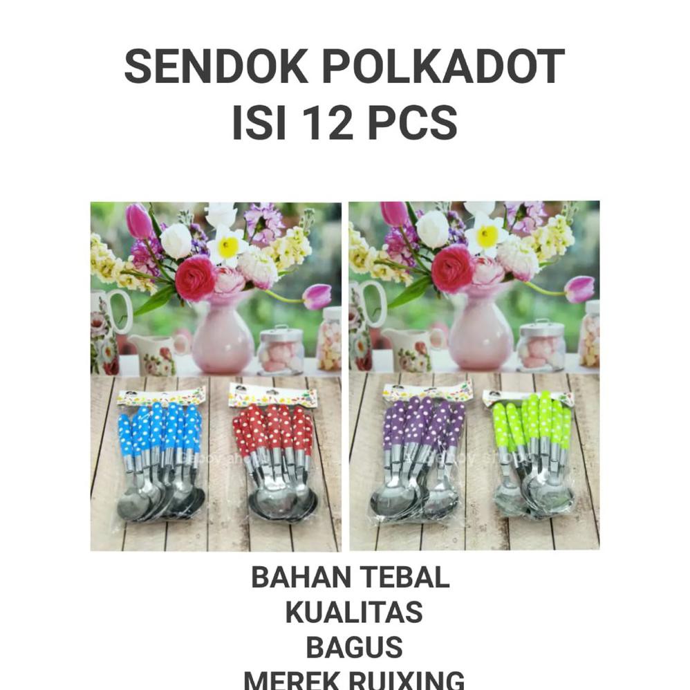 Sendok Polkadot 12 Pcs