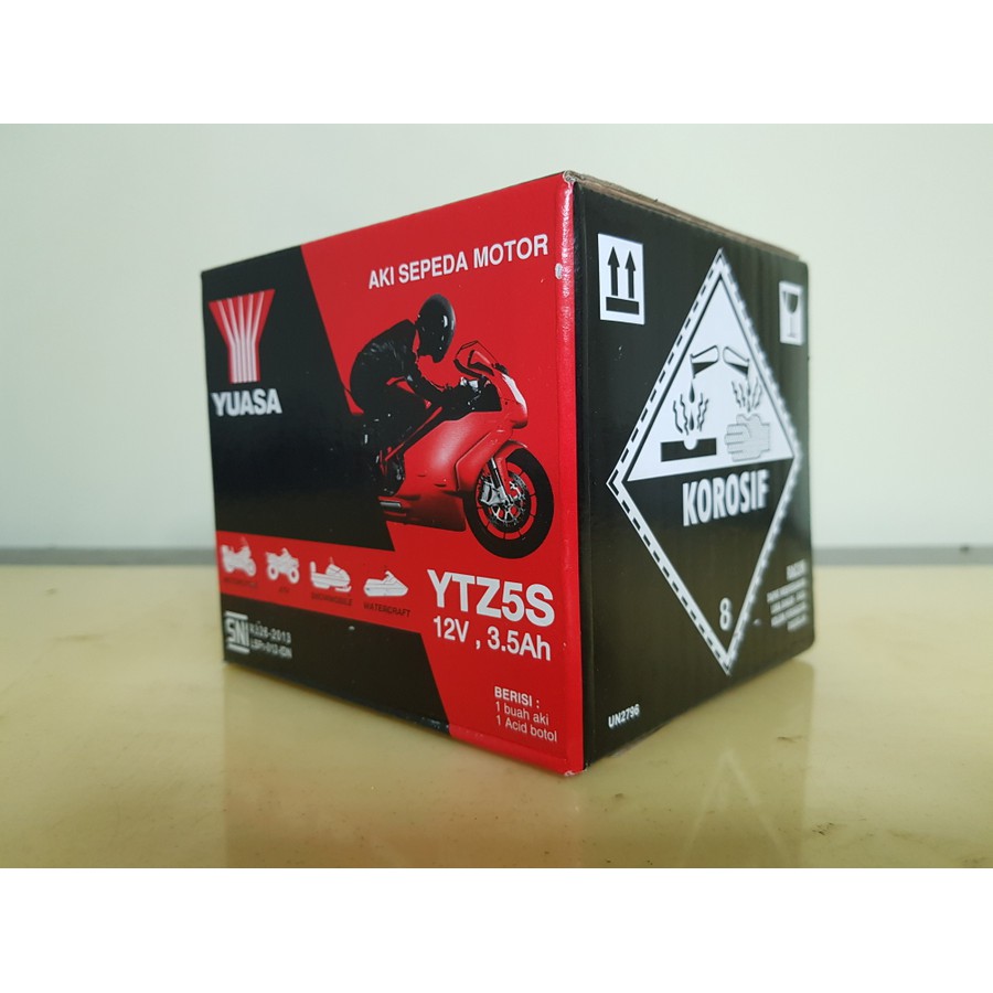 Aki Motor Suzuki Spin YTZ5S Yuasa Accu Kering Original