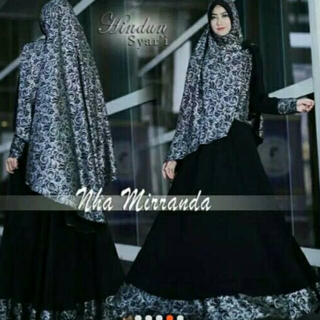 Gamis Hitam Ori hindun by Nha Mirranda