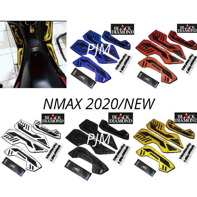 Bordes Nmax New 2020 Karpet Nmax 2020 Pijakan Kaki Nmax New 2020 Premium Black Diamond Original