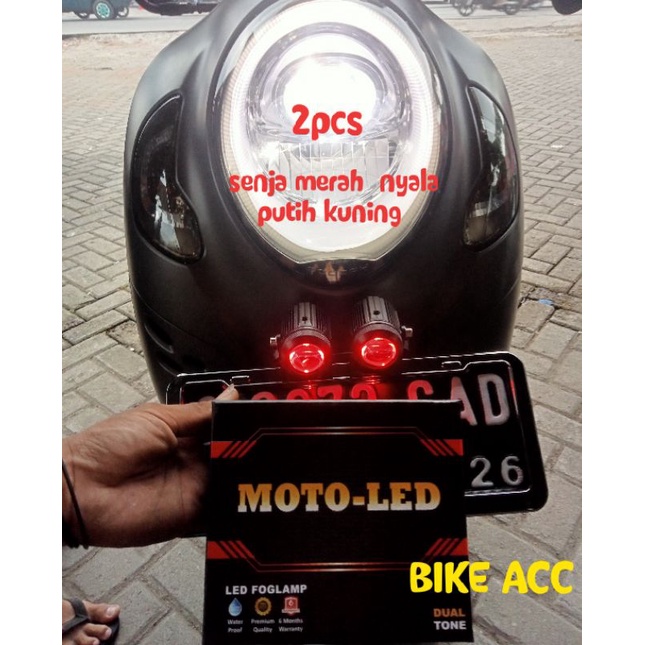 Lampu Tembak Motoled Premium senja merah
