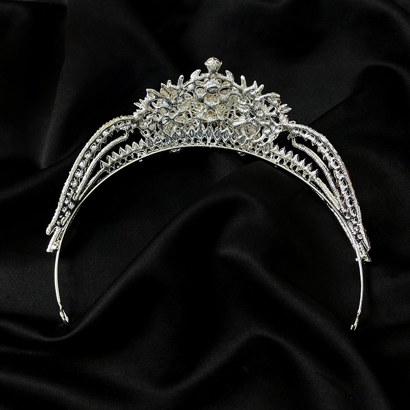 Mahkotatiara Rambut Hias Mutiaraberlian Imitasi Gaya Korea Untuk Pengantin Wanita