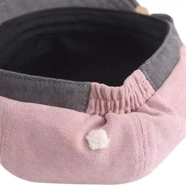 TOPI ANAK BARET PITA MOTIF POLKADOT TOPI ANAK PEREMPUAN GAYA RETRO KLASIK LUCU