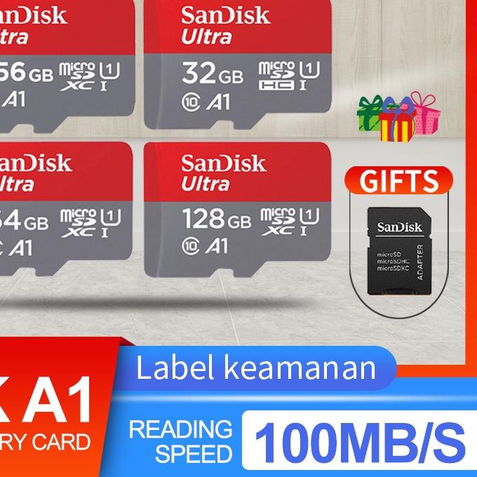 SALE✅Micro SD 32/64/128/256GB Kartu Memori 100MB/S Ultra Class 10 Memory card|SQ6
