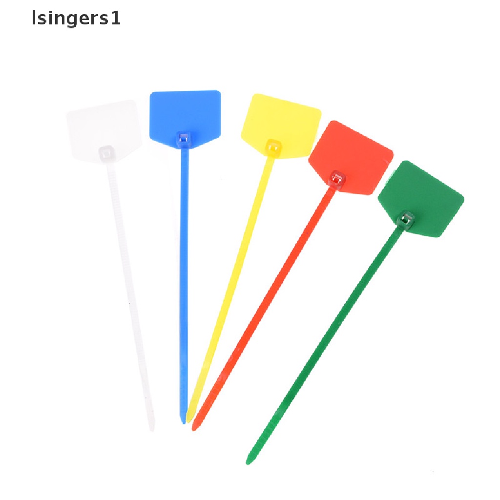 (lsingers1) 100pcs Tali Pengikat Kabel Bahan Nilon Warna-Warni