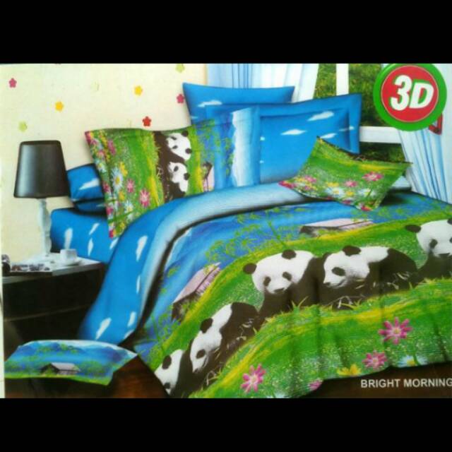 SEPREI MURAH 3D PANDA SIZE 180x200