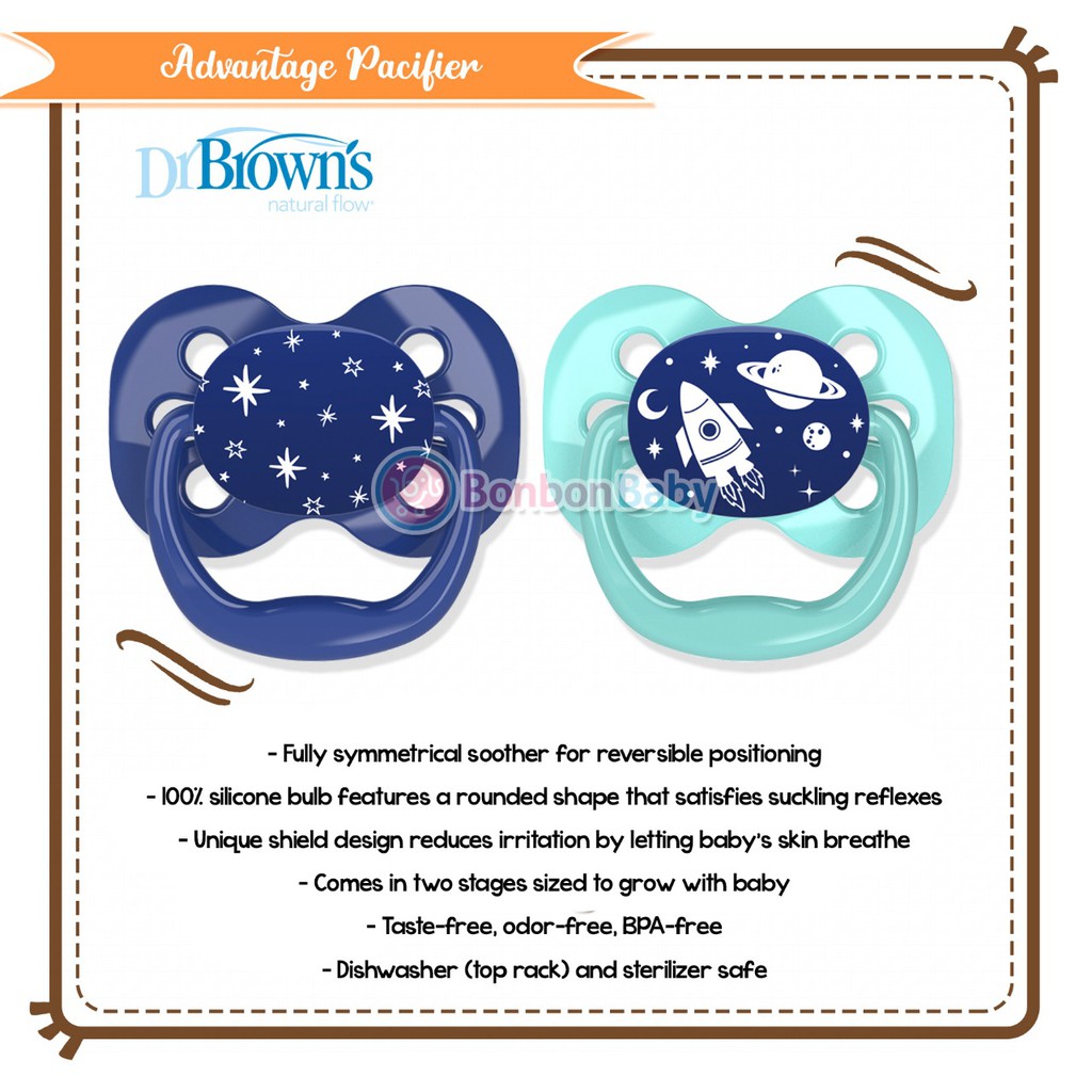 Dr Brown's Advantage Pacifier Kempeng PA12000