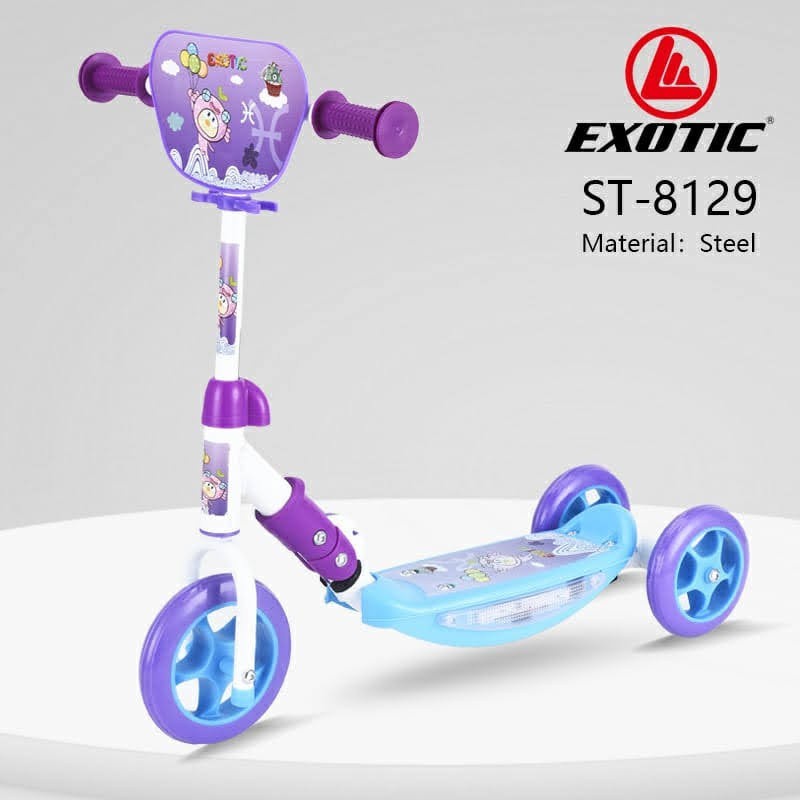 Scooter Skuter Anak Otoped Exotic ST8129 Roda 3 Musik Lampu Bisa di Lipat  By Pacific-1