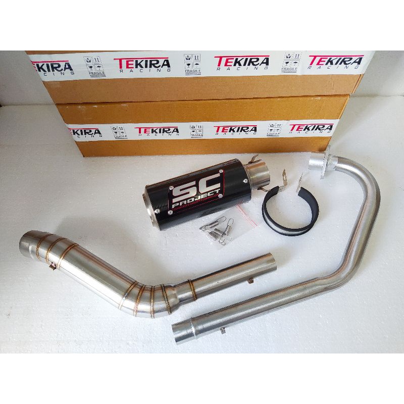 Knalpot Racing Sc Project Carbon Byson Fi Karbu Scorpio Z 225