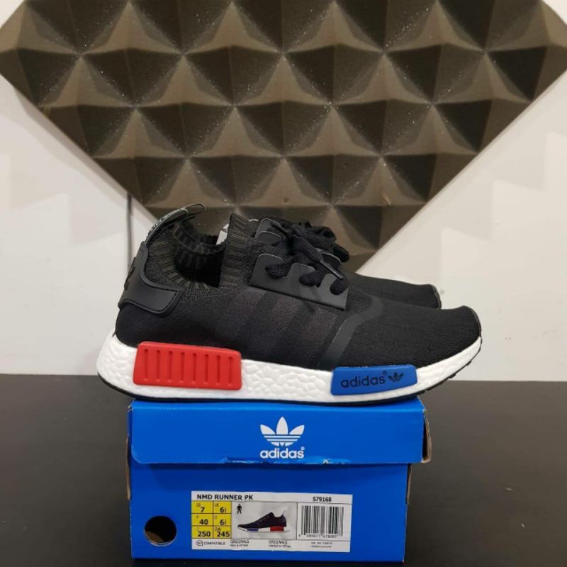 ADIDAS NMD R1 OG BLACK SNEAKERS HYPE SEPATU PRIA
