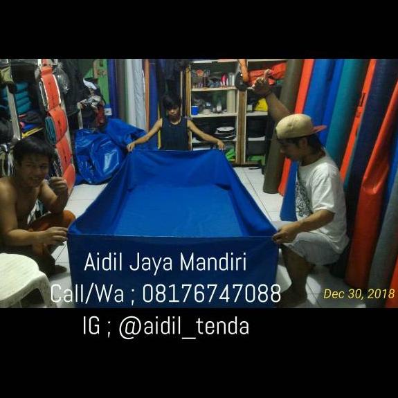 ۝ Terpaulin terpal ulin semi karet Orchid kolam terpal kotak ✥