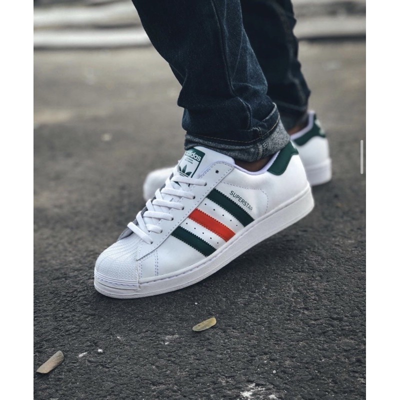 adidas superstar italian stripes