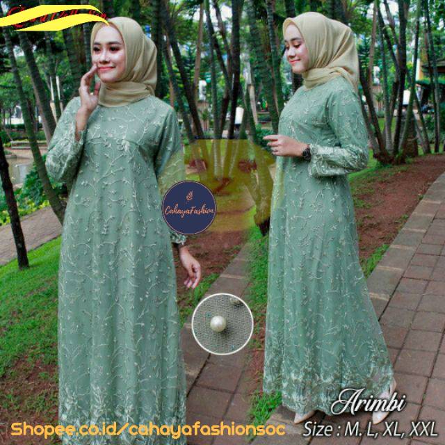 ARIMBI Gamis brukat tile jumbo XXL-XXXL | Gamis Brukat | Gamis brokat premium Busui