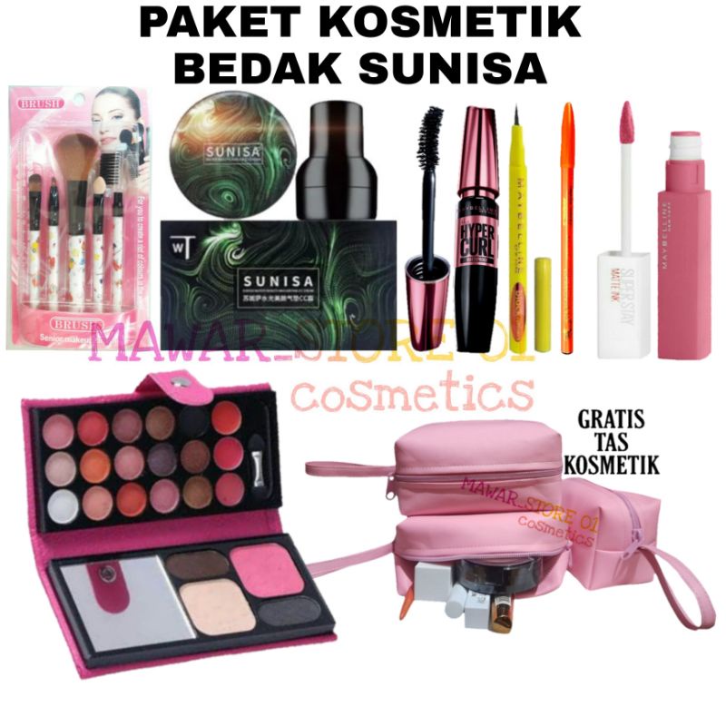 Paket Kosmetik Super Hemat Sunisa 7 in 1 / Paket Make up Lengkap Hemat