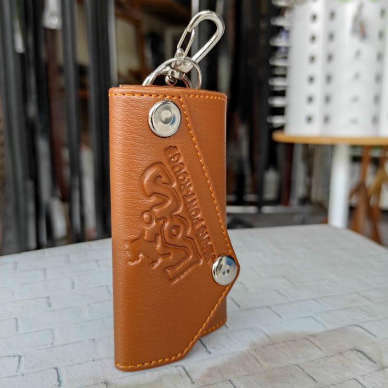 Dompet Gantungan Kunci Motor - Tempat STNK - Gantungan Motor Kulit Sintetis