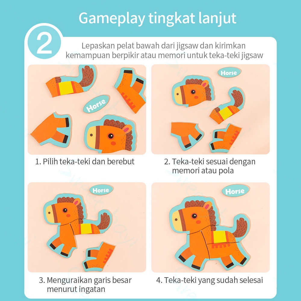 Sweetybayimainan puzzle kayu anak / jigsaw puzzle /wooden toys