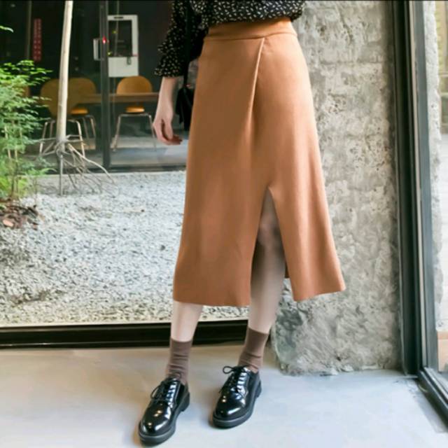 PC-[READY STOCK] Rok Violi Korea Style / Rok 7per8 / Pakaian Wanita