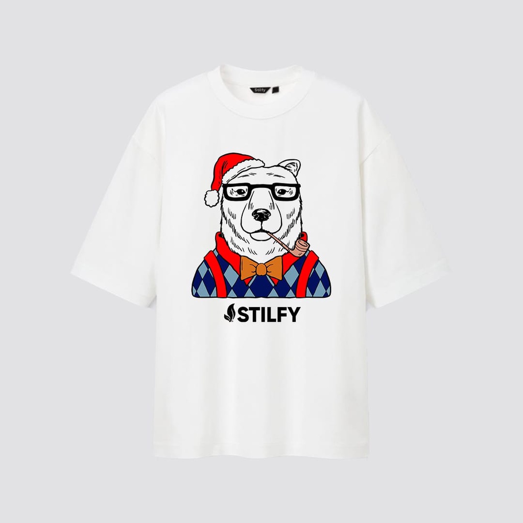 KAOS OVERSIZED WHITE BEAR STILFY COTTON COMBED 24s