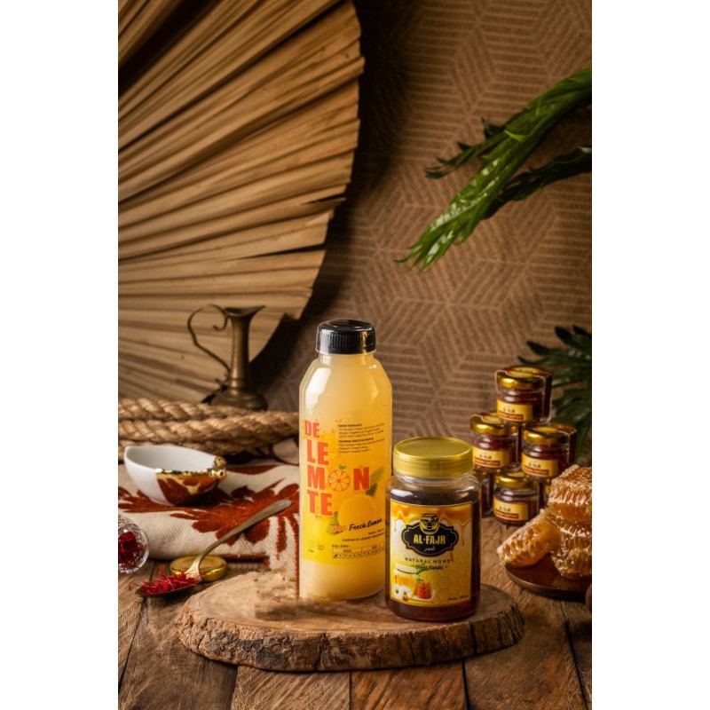 

Promo ! Fresh Sari Lemon DeLemonte 500 Ml + Madu Al Fajr 350 Gr !
