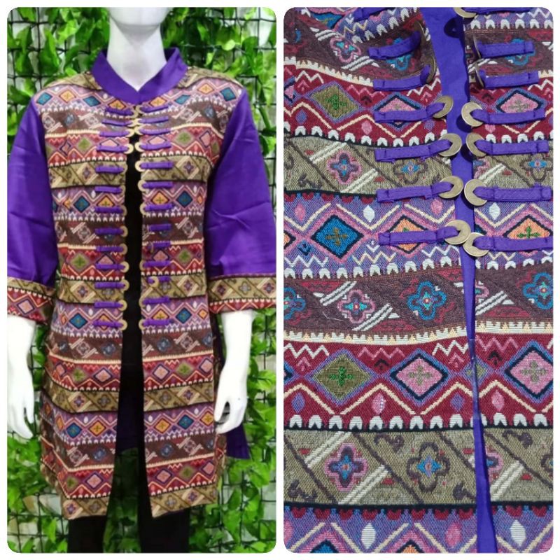 Cardigan tenun bangkok