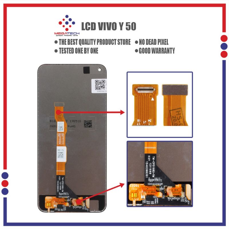 LCD TOUCHSCREEN VIVO Y50 FULLSET ORIGINAL