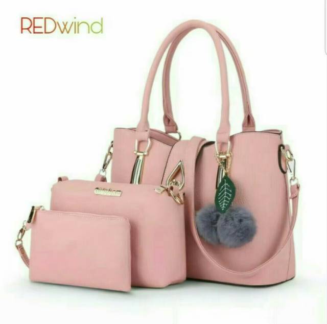 TAS WANITA TOP HANDLE AIR SET 3IN1 ADA TALI PANJANG NIQABIS