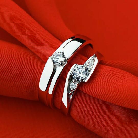 Cincin Hitam Cincin Pria Cincin Nikah Asli Cincin Couple Cincin Silver 925 Cincin Ukir Nama RJ004 Pe