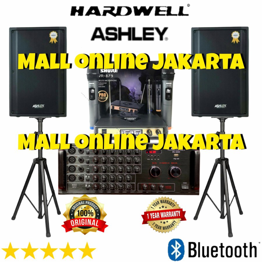 Paket Sound system Outdoor Ashley 15 inch Power Hardwell Original