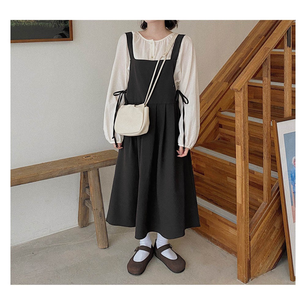 Jilli Dress Overall Model Vintage Korea-5