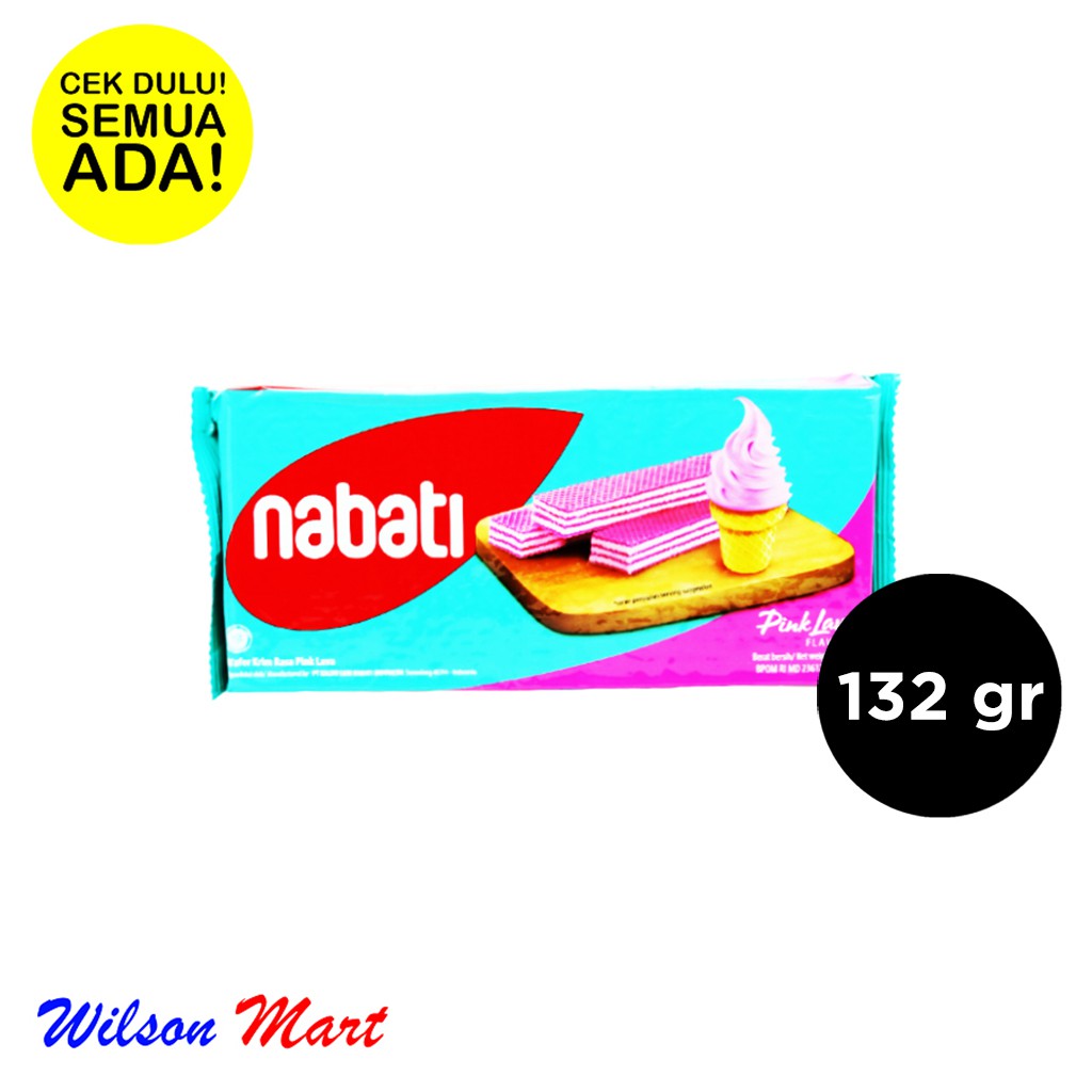 NABATI WAFER PINK LAVA 132 GRAM